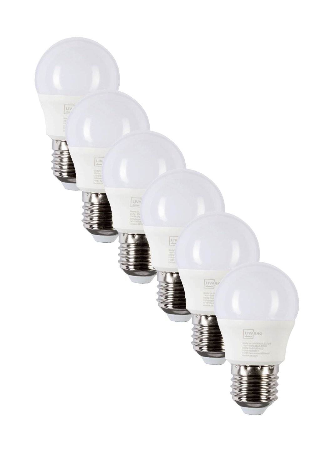 

LED лампочка E27 2700К 6 шт Livarno Lux металик EL-550092