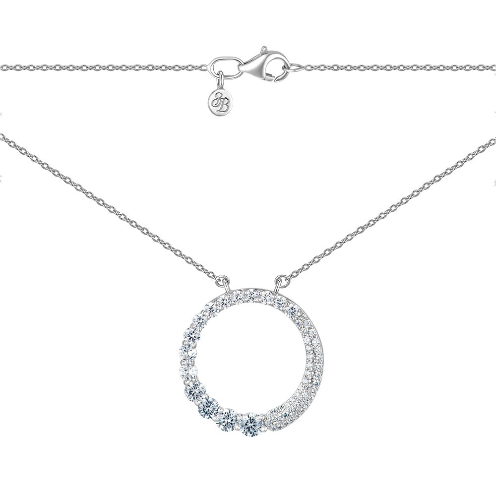 

Серебряное колье с фианитами 000149007 50 размера