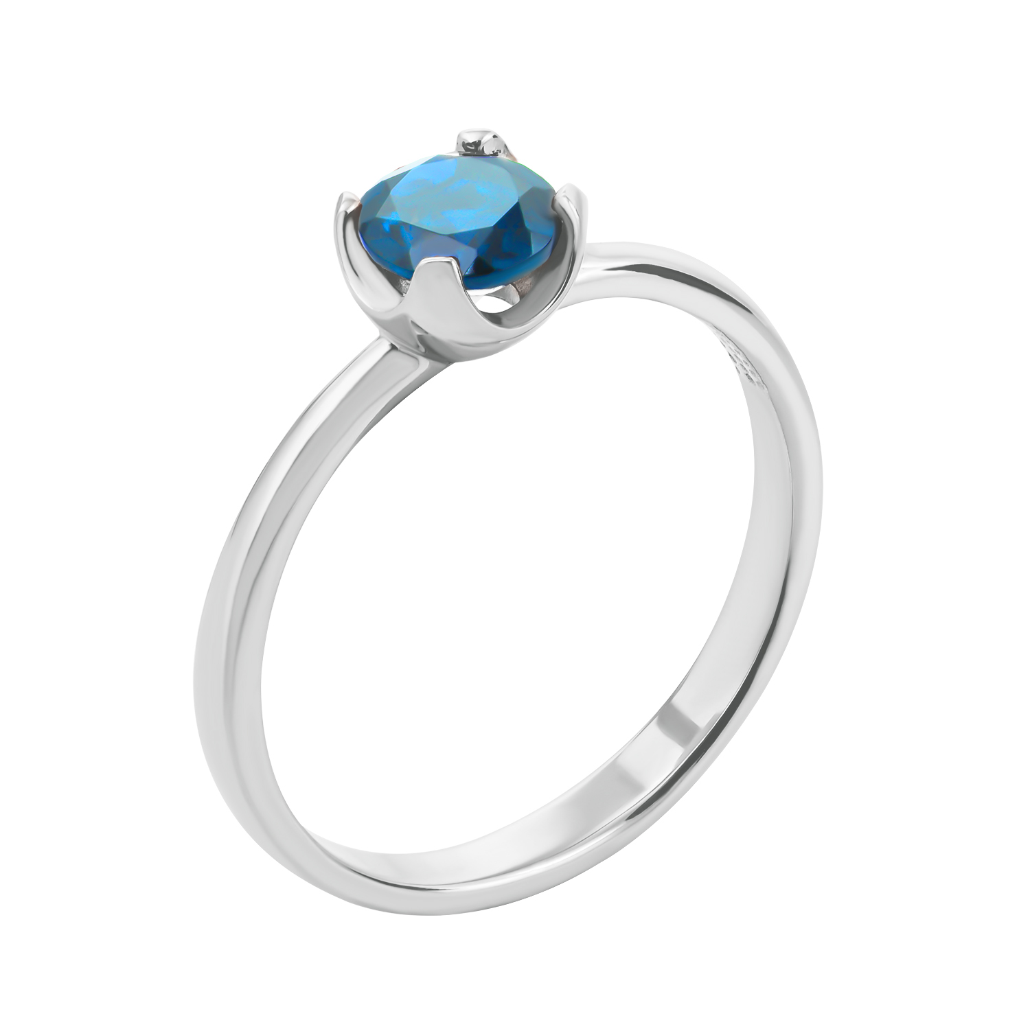 

Кольцо из белого золота с топазом 000125433 18.5 размера