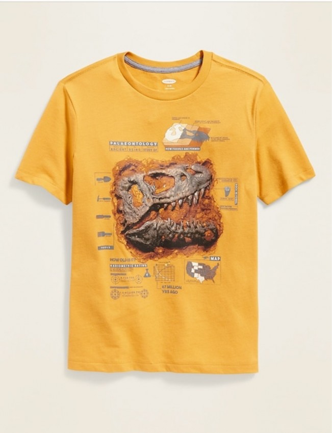 

Футболка Old Navy с принтом Palaeontology желтая размер XS (5)