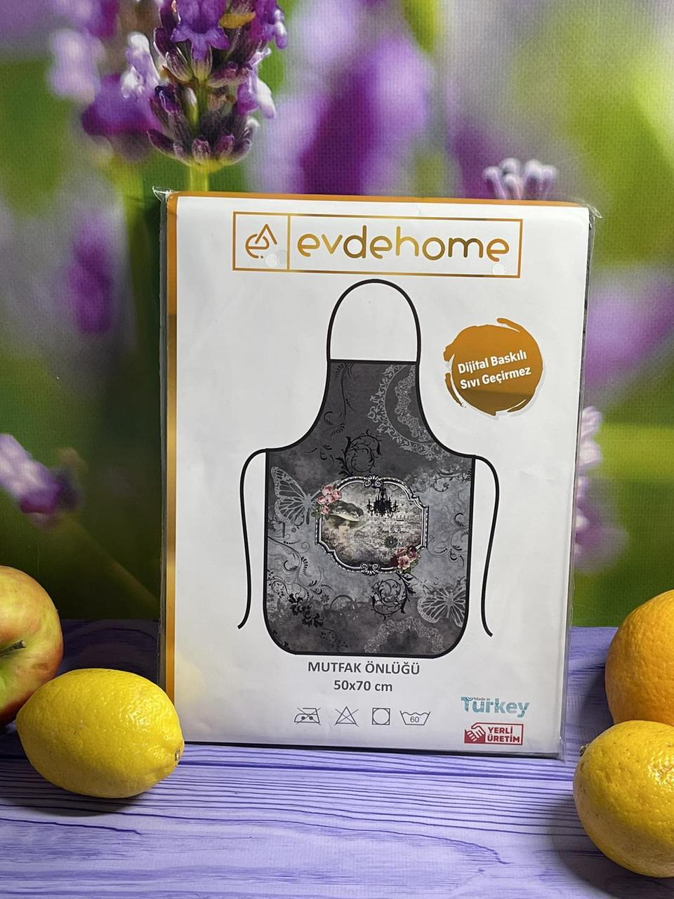 

Фартук Evdehome кухонный 50х70 см с рисунком Black