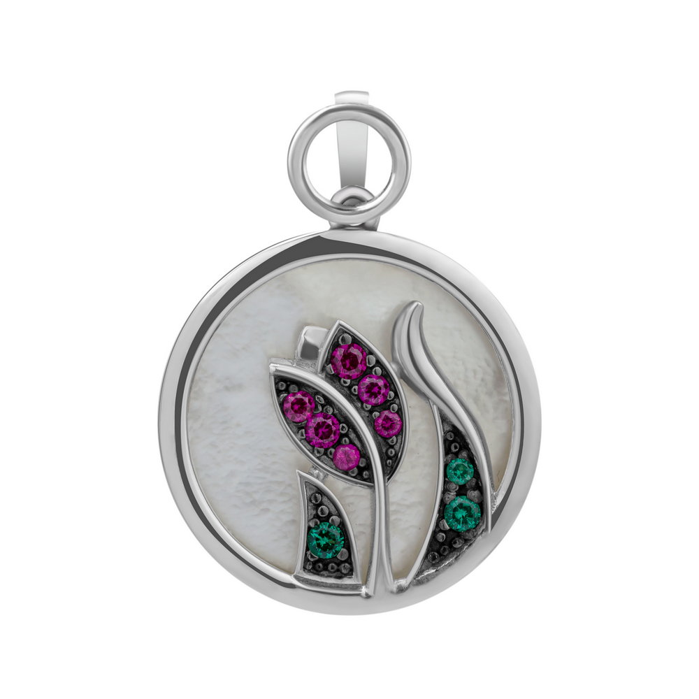 

Серебряный кулон ins:фианит IM-6965 р-