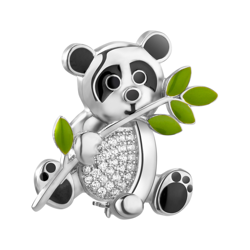 

Серебряная брошь ins:фіаніт IM-5418 р-
