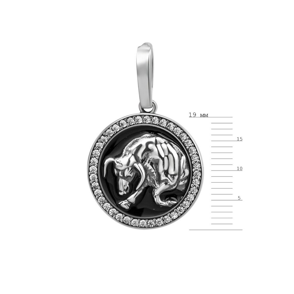 

Серебряный кулон ins:фианит IM-6943 р-