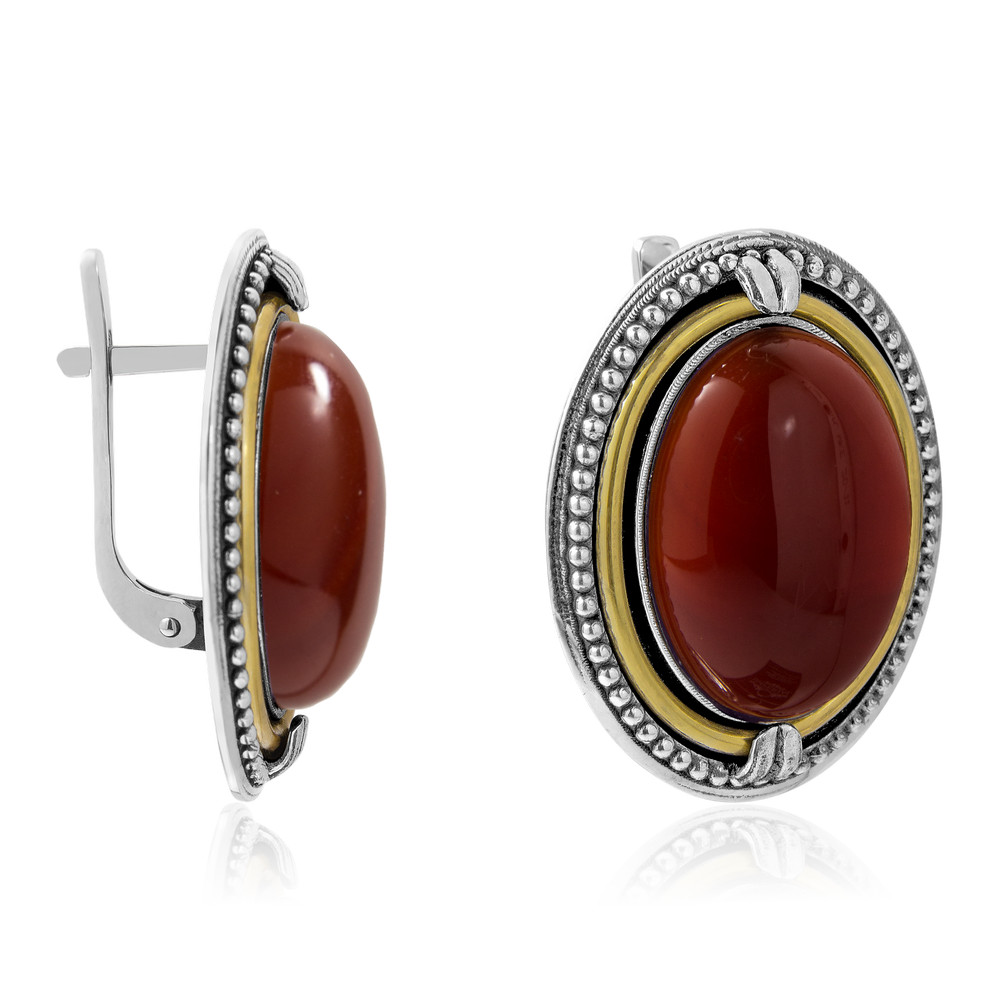 

Серебряные серьги ins:серд. IM-5594 р-