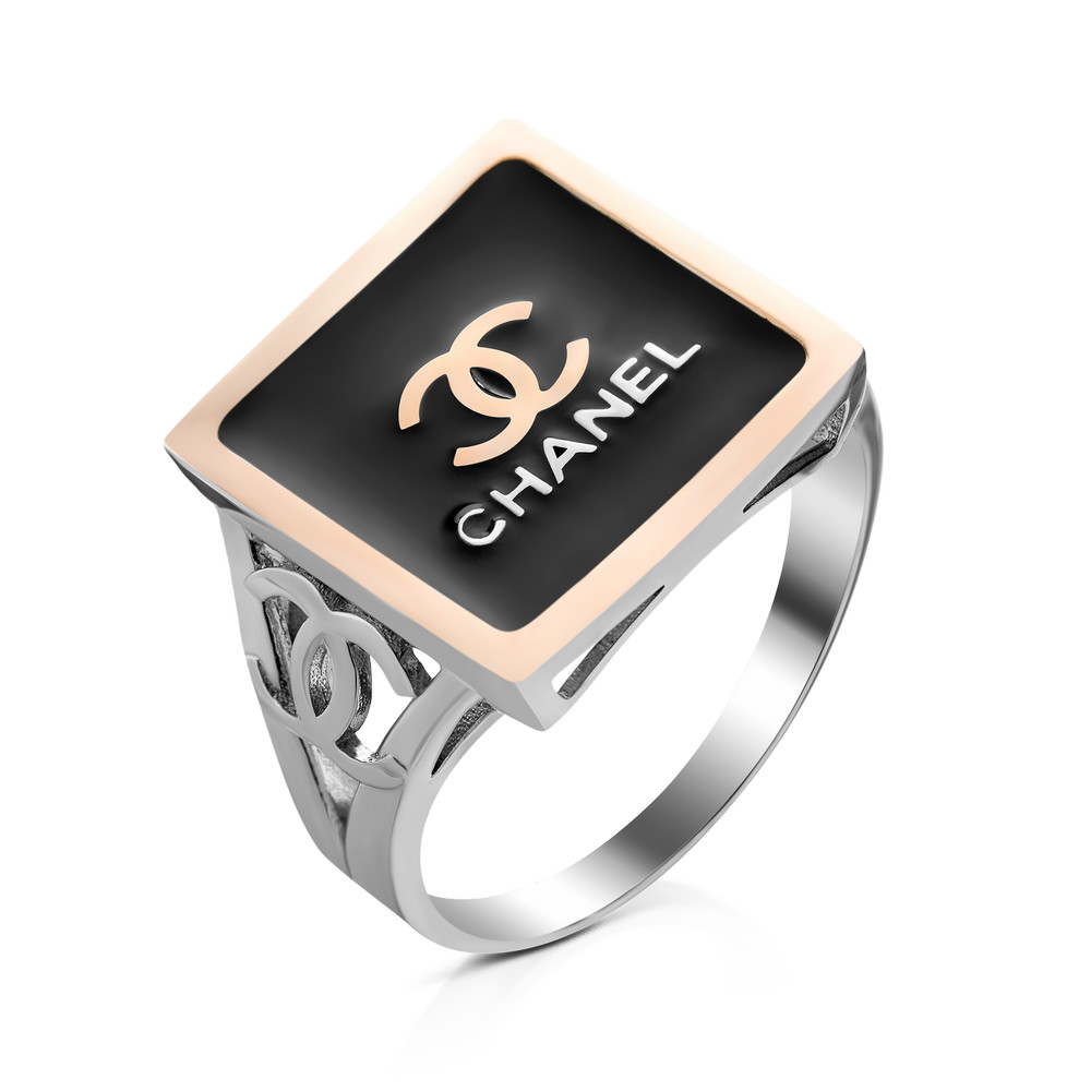 

Серебряное кольцо ins:емаль IM-5346 р-16