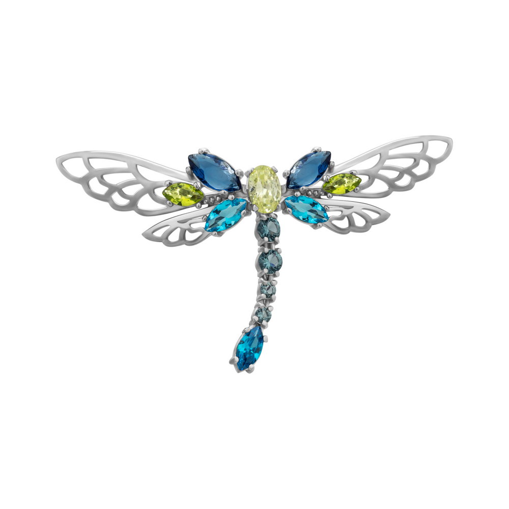

Серебряная брошь ins:фианит IM-6849 р-