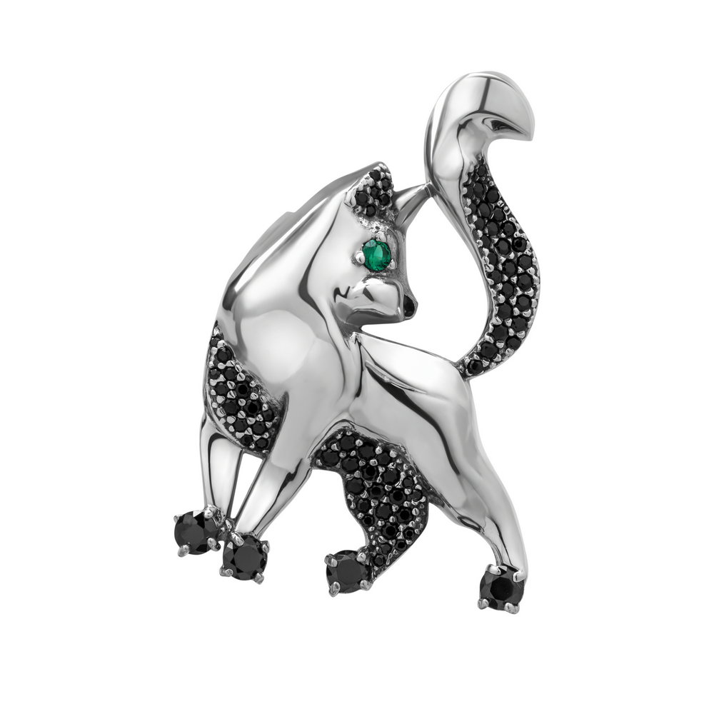 

Серебряная брошь ins:фианит IM-6835 р-