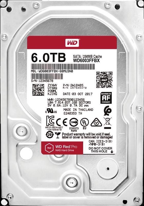 

HDD SATA 6.0TB WD Red Pro NAS 7200rpm 256MB (WD6003FFBX)