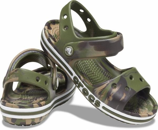 

Босоножки Crocs Bayaband Marbled, J3, хаки, 34-35