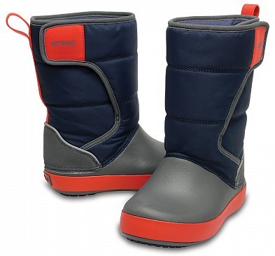 

Зимние сапоги Crocs LodgePoint, С10, синие с красным, 27-28
