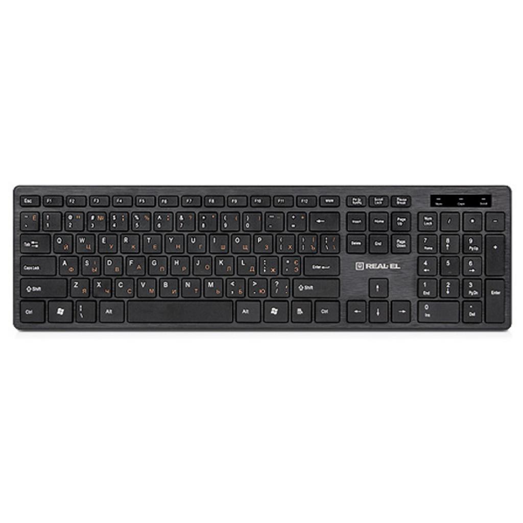 

Клавиатура REAL-EL 7080 Comfort, USB, black