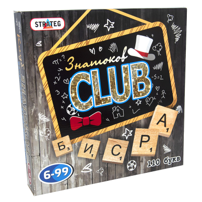 

Настольная игра Strateg Знатоков CLUB (русский язык) (703)