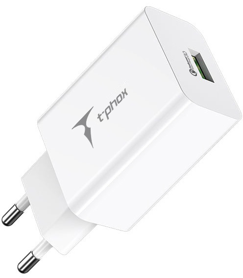 

Сетевое зарядное устройство T-phox Tempo 18W QC3.0 USB Charger White (Tempo 18W USB W)