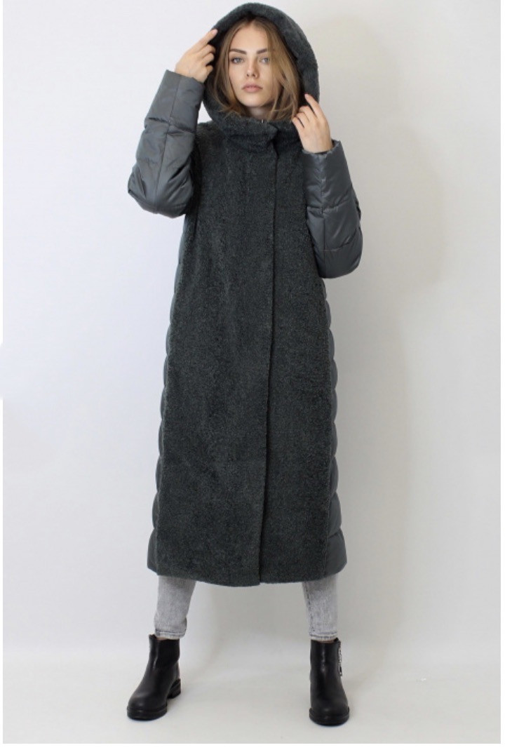 

Женский длинный пуховик шуба Snow Owl Missoi 3XL в расцветке зеленая хвоя