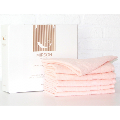 

Полотенце MirSon набор банных №5080 Elite SoftNess Peach 70х140 6 шт