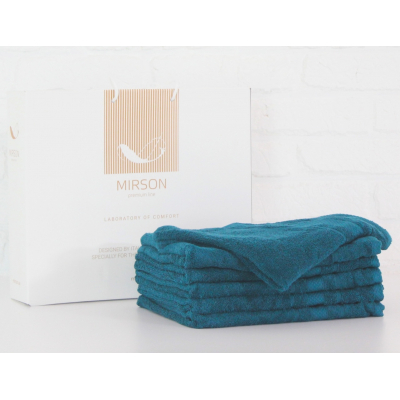 

Полотенце MirSon набор банных №5074 Elite SoftNess Darkemerald 50х90 6 шт