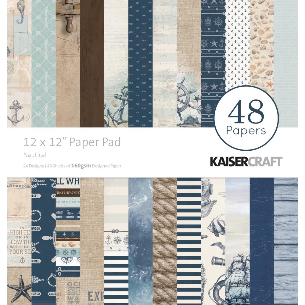 

Набор скрапбумаги Kaisercraft Nautical 30х30 см 24 листа, артикул PP237-kaiser