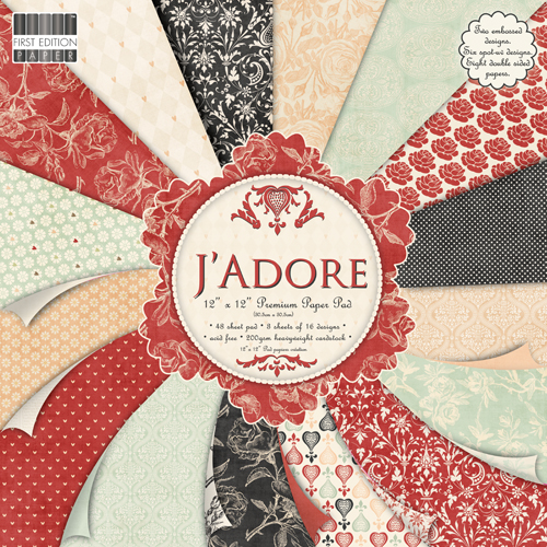 

Набор бумаги First Edition J'Adore 30х30 см 16 листов, артикул FEPAD056