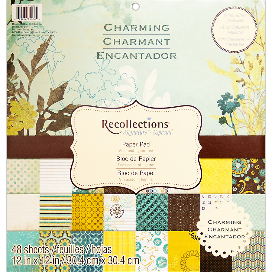 

Набор бумаги для скрапбукинга Recollections Charming, 30х30 см 24 листа от Recollection, артикул SS48CH