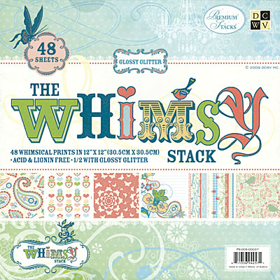 

Набор бумаги DCWV Whimsy, 30х30 см, 24 листа, артикул PS-005-00037