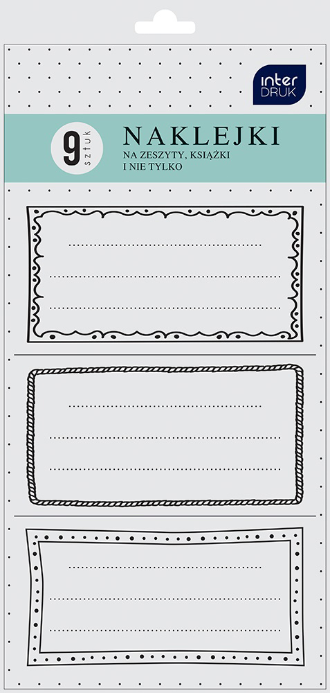

Набор наклеек Interdruk Ramki для подписи на тетради 45 шт (272959) (5902277272959)