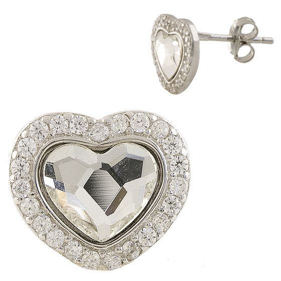 

Серебряные серьги SilverLine с фианитами