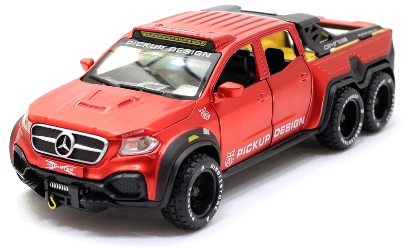 

Инерционная модель Автопром 7584 Mersedes pickup 1/32