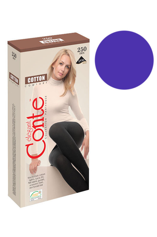 

Conte Cotton Колготки хлопковые 250 den marino - размер, Conte Cotton Колготки хлопковые 250 den marino - размер 2