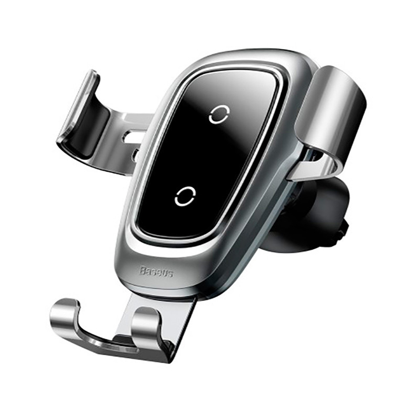 

Автодержатель Baseus с функцией беспроводной зарядки Metal Wireless Charger Gravity Car Mount Silver (WXYL-B0S)