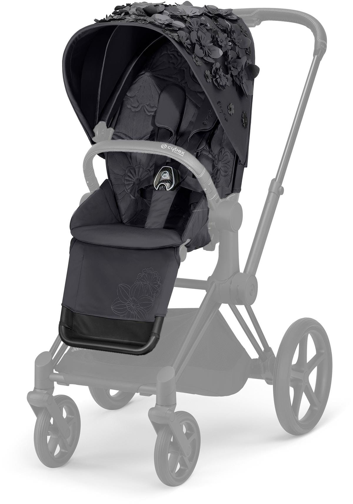 

Комплект ткани Cybex для Priam Lux Fashion Edition Simply Flowers Grey dark grey, 4063846094523