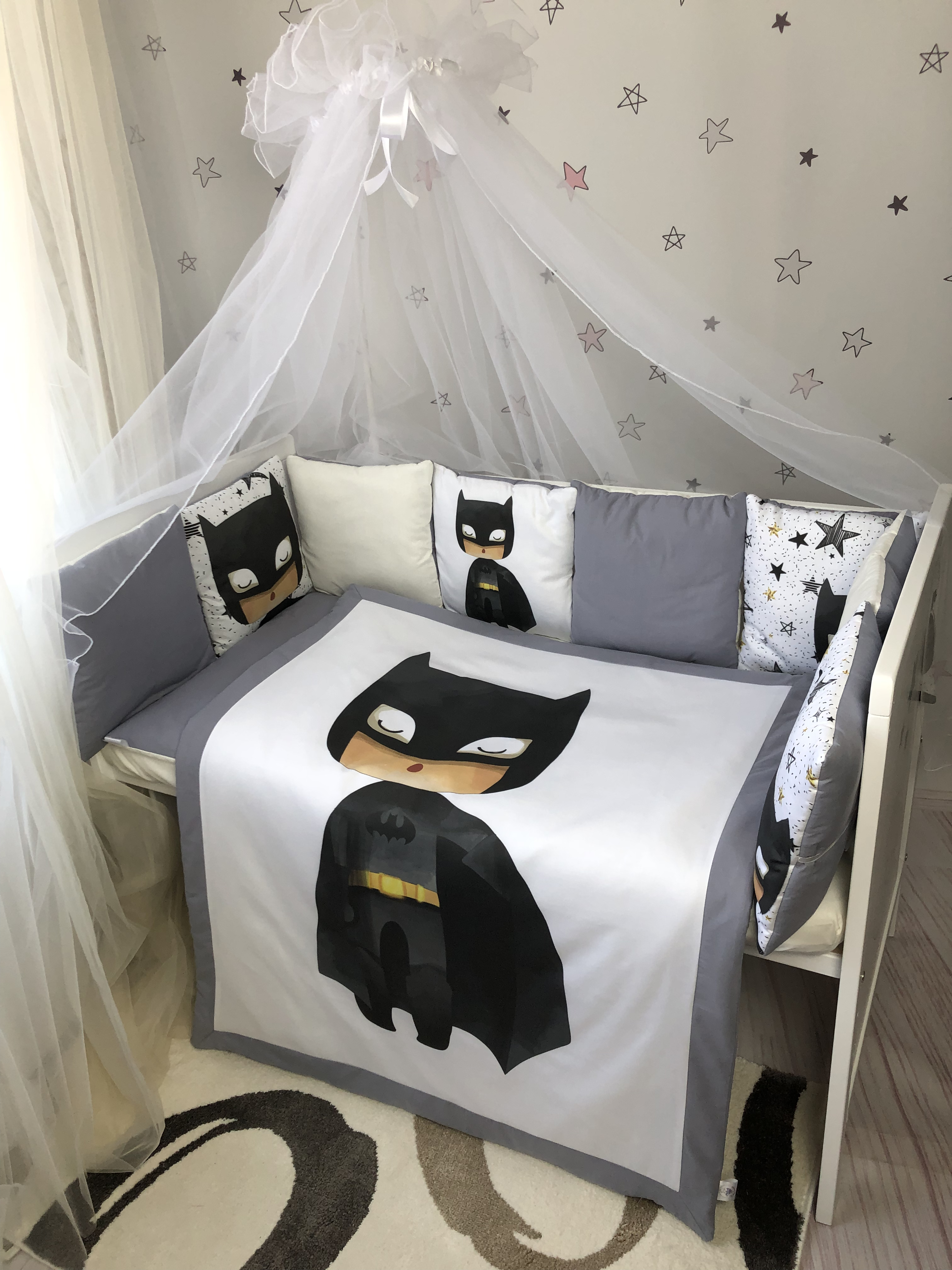 

Комплект постельного белья Baby Comfort Baby Bembi 8 элементов Бетмен