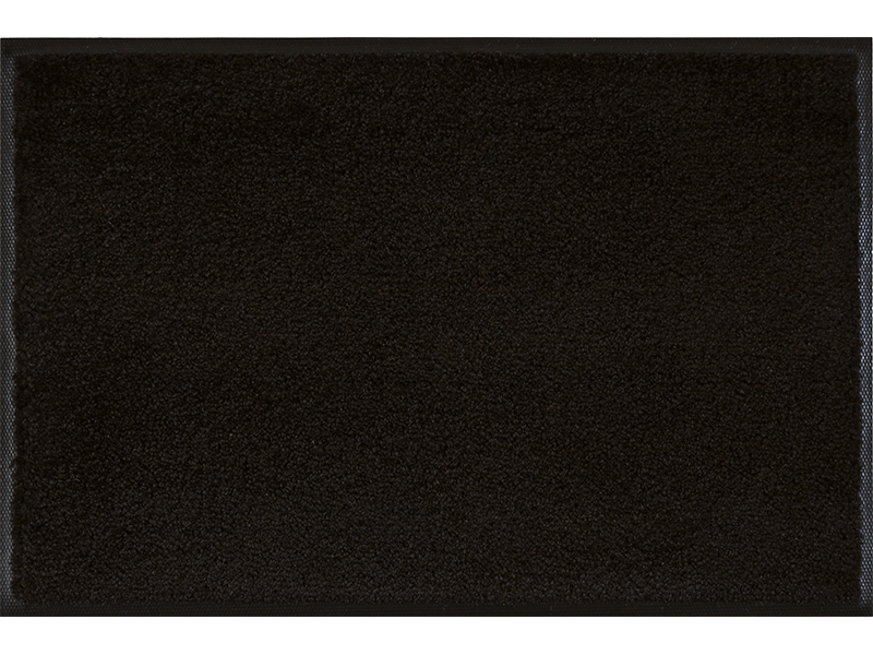

Грязезащитный коврик Kleen-Tex WASH+DRY Monocolour Raven-Black 60x90см Черный с блестящим отливом