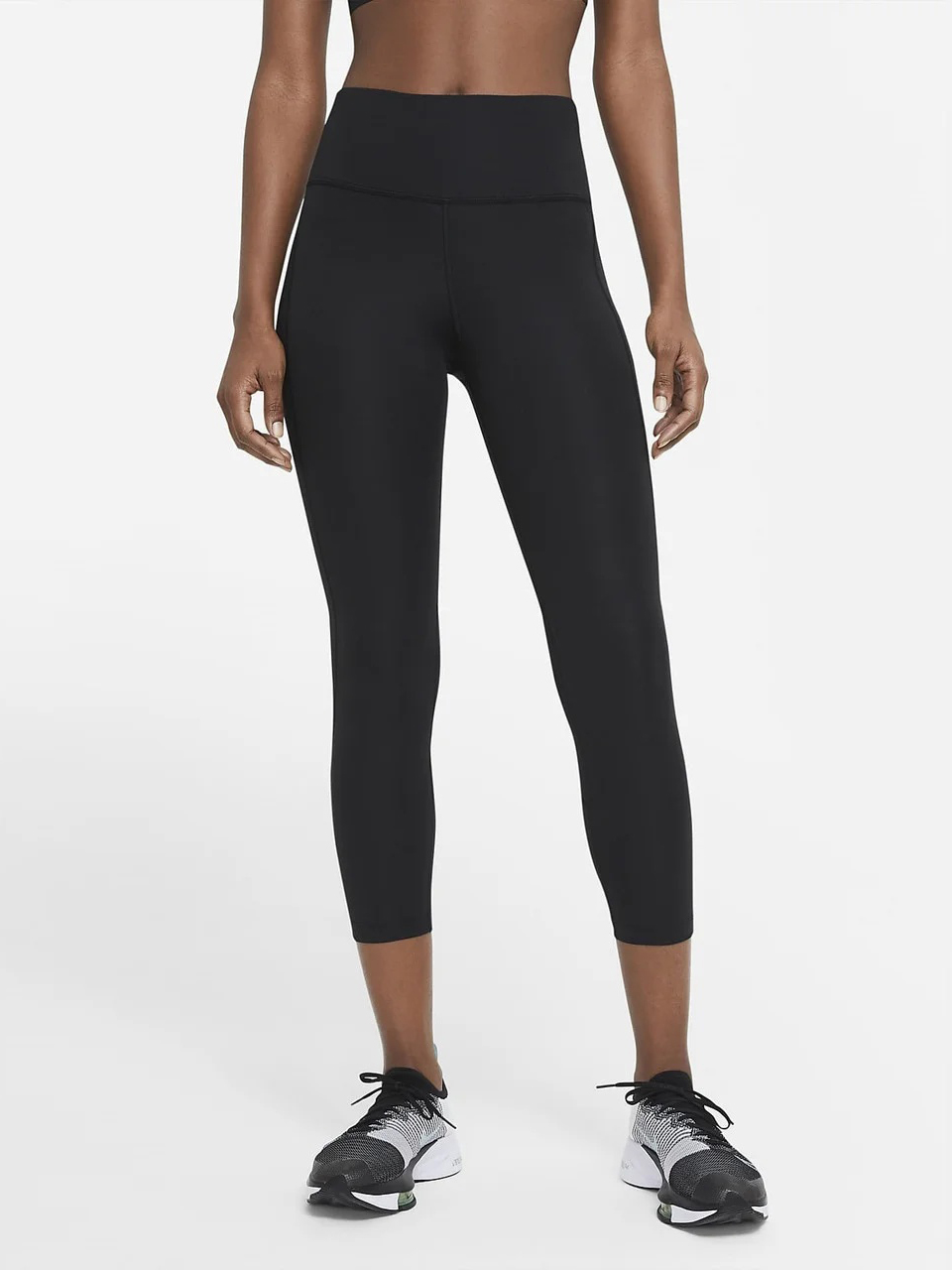 

Спортивные леггинсы Nike W Nk Df Fast Crop CZ9238-010  Черные, Спортивные леггинсы Nike W Nk Df Fast Crop CZ9238-010 M Черные