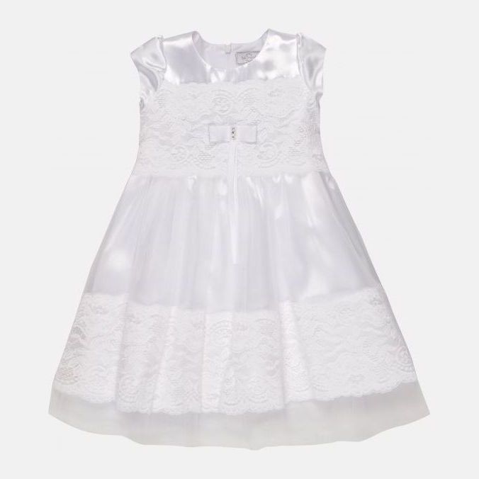 Акція на Дитяче фатинове плаття для дівчинки Sasha 4129 116 см Біле від Rozetka