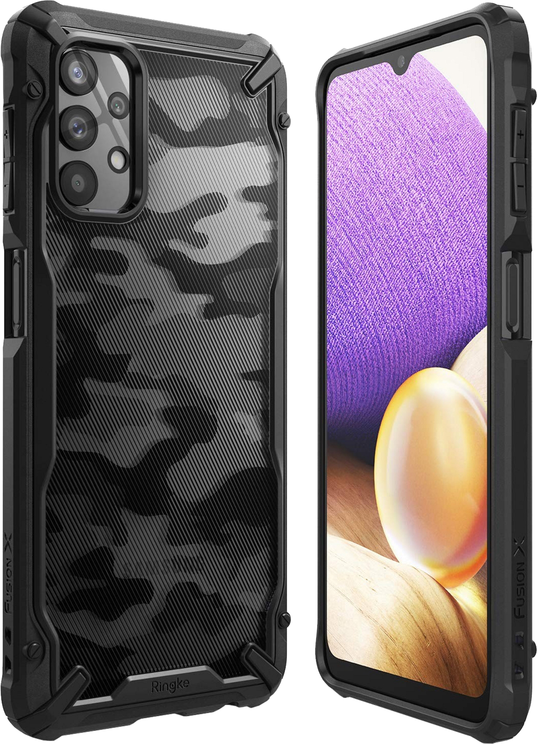 

Панель Ringke Fusion X Design для Samsung Galaxy A32 5G Camo Black