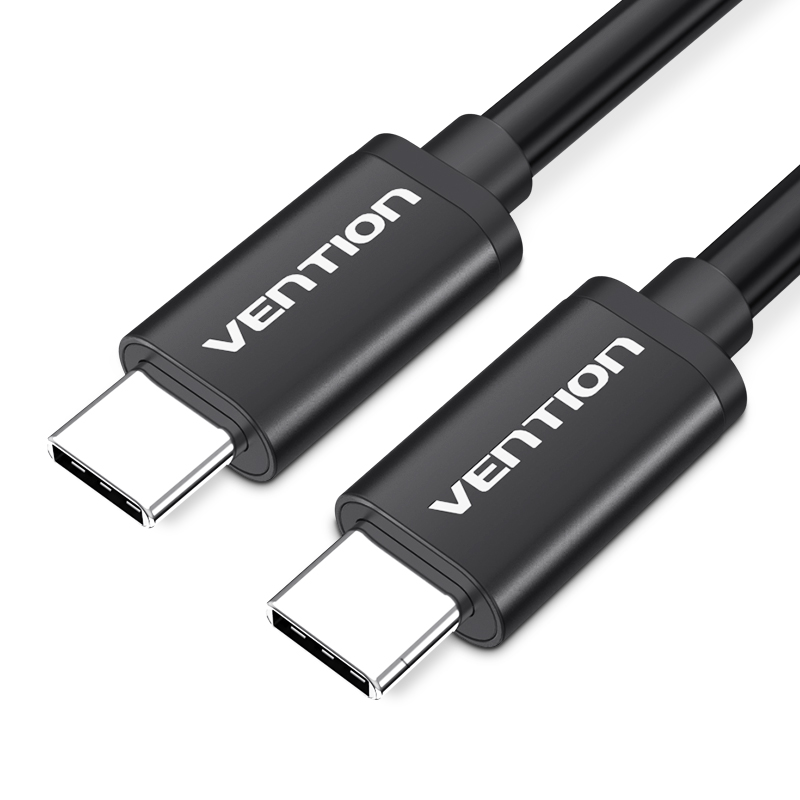 

Кабель Type-C-Type-C 3.1 Vention PVC Shell Thunderbolt 3 4K 60Hz PD 60W 3A 5Gbps nickel-plated 0.5m Black