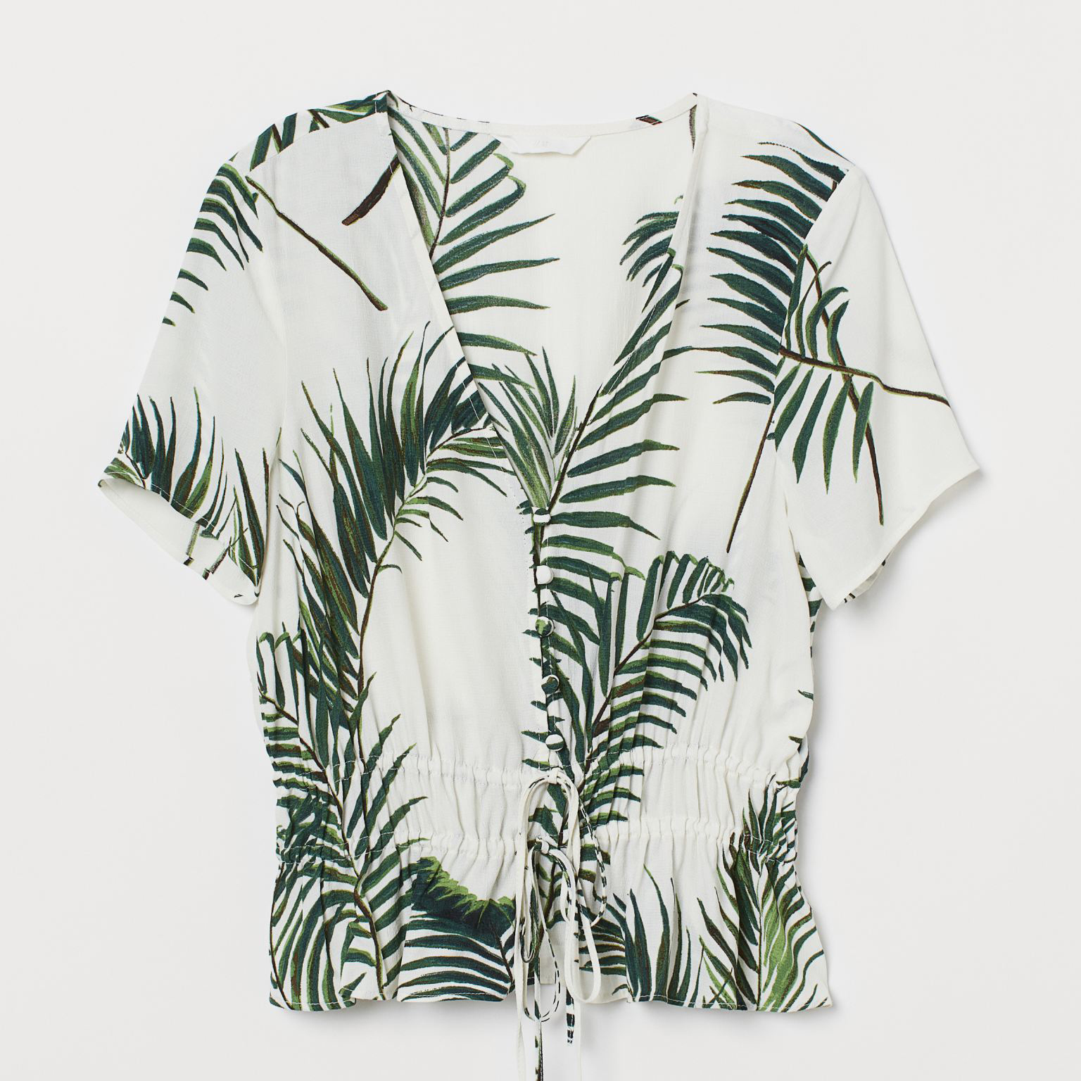 

Блузка H&M 907-7314259  Белая, Блузка H&M 907-7314259 40 Белая