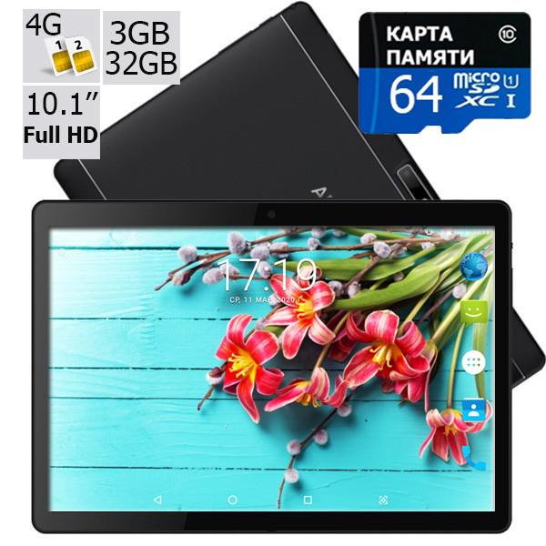 Планшет - телефон Adronix MT104 Matte Black 3GB/32GB LTE IPS 10/1 ...