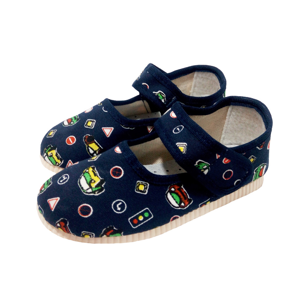 

Тапочки текстильные Берегиня для мальчиков арт.0115 25,5р 16 см Темно-синие с машинками