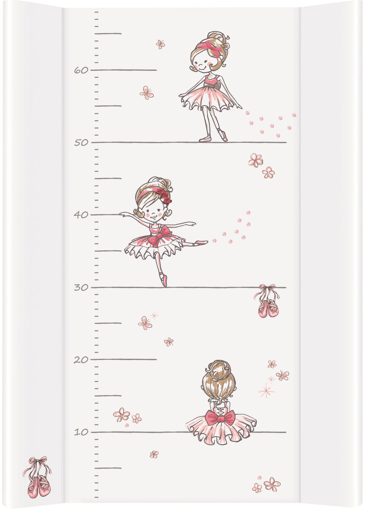 

Пеленальная доска Ceba Baby 70x50x3 см на кровать 120x60 см Prima Ballerina white (W-203-090-101)