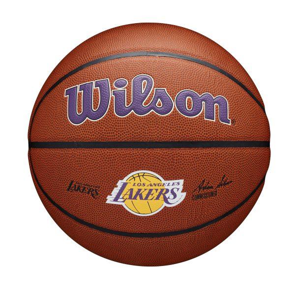 

Баскетбольный мяч Wilson NBA Team Composite Los Angeles Lakers WTB3100XBLAL (размер 7),