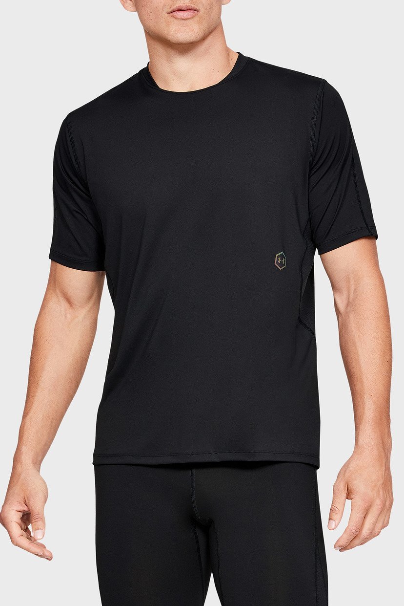 

Мужская черная футболка UA RUSH RUN Under Armour S 1331741-001