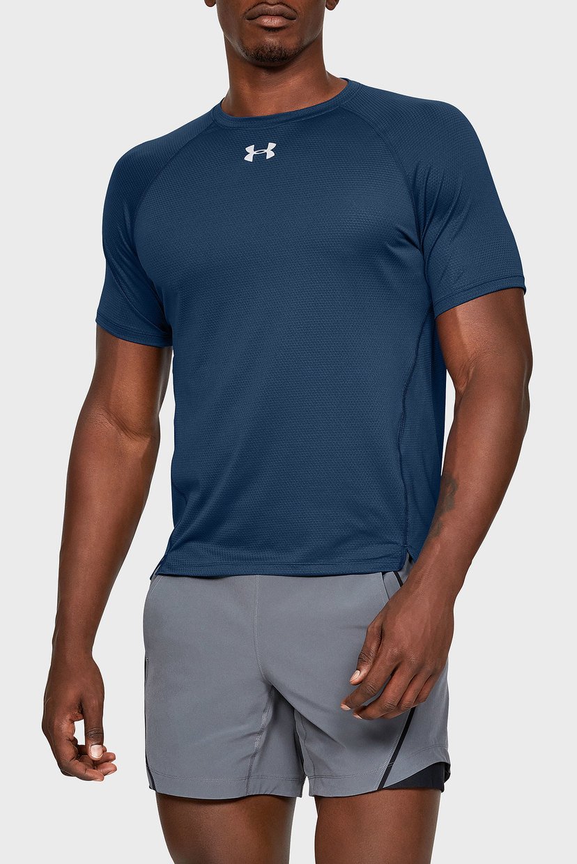 

Мужская темно-синяя футболка UA QUALIFIER SHORTSLEEVE Under Armour  1326587-437, Мужская темно-синяя футболка UA QUALIFIER SHORTSLEEVE Under Armour S 1326587-437