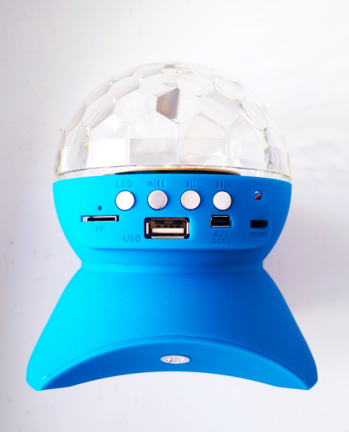

Диско-шар на аккумуляторе Charging crystal magic ball Bluetooth L-740 Синий 154001352SM