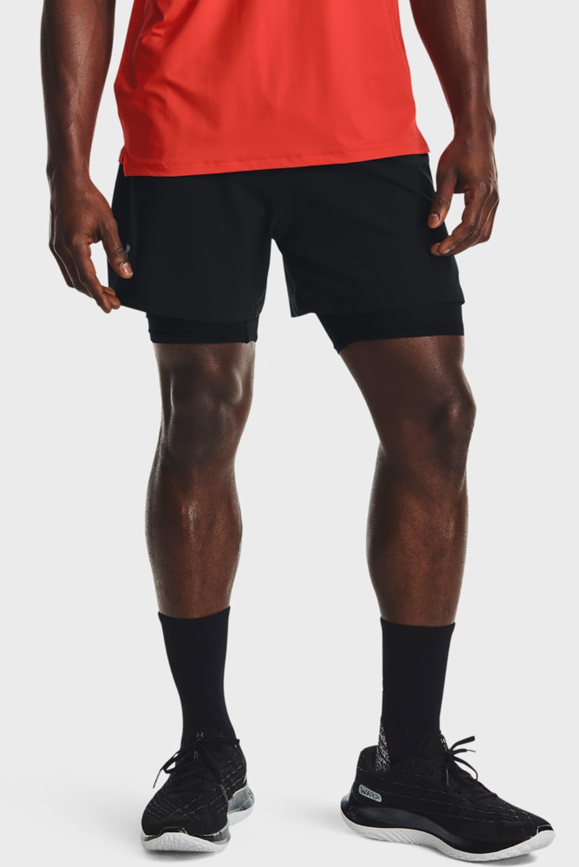 

Мужские черные шорты UA Iso-Chill Run 2N1 Short-BLK Under Armour XXL 1364858-001