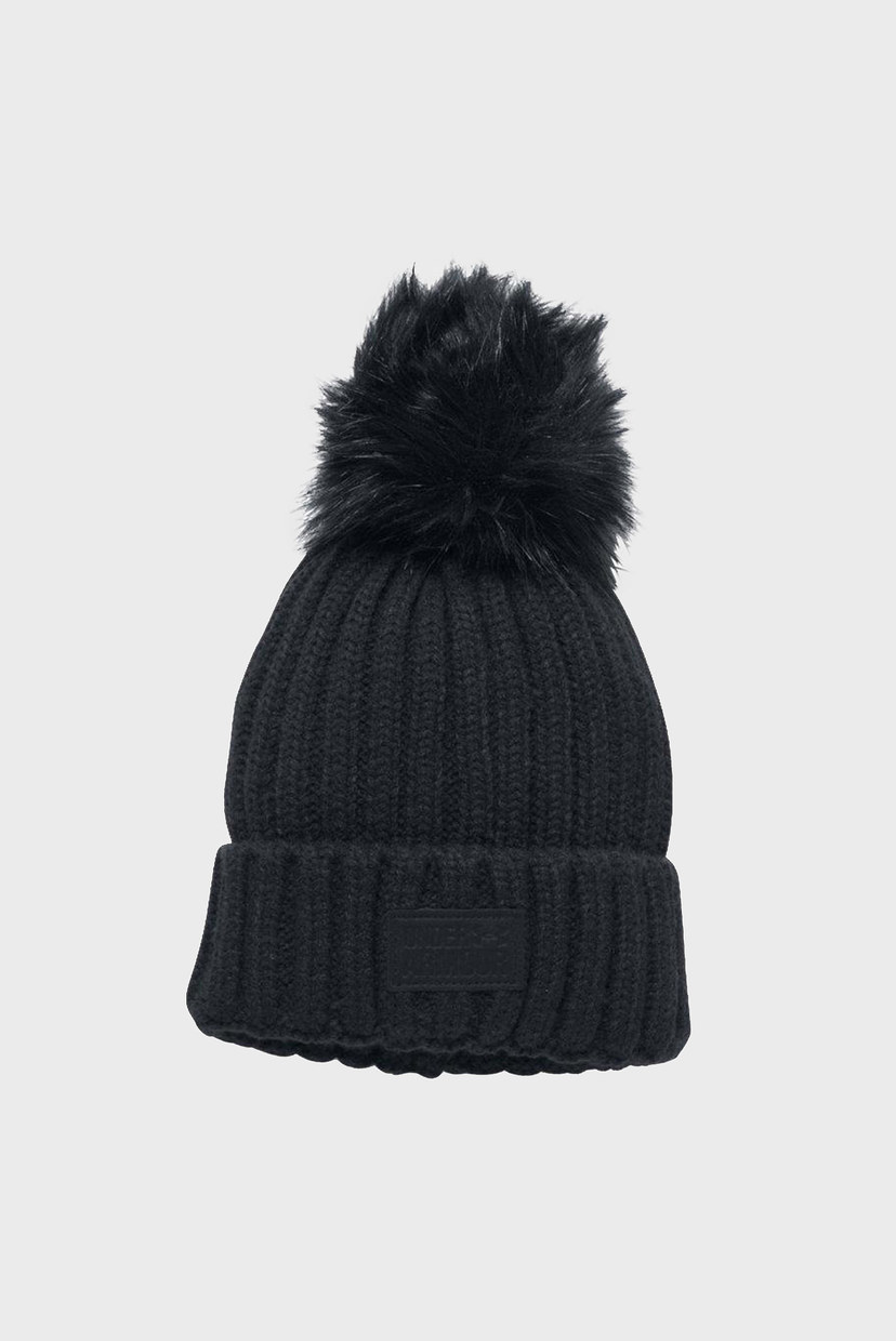 

Женская черная шапка Snowcrest Pom Beanie Under Armour OSFA 1299905-001