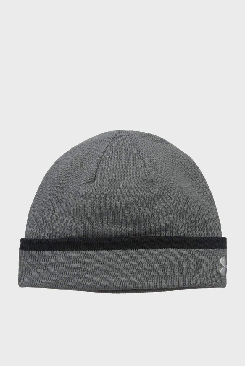 

Мужская серая шапка Men's Cuff Beanie Under Armour OSFA 1282232-040