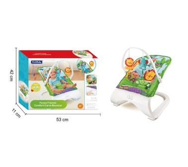

Детский шезлонг-качалка 88929 0-9кг вибрац.муз.кор.53 * 11 * 42 см