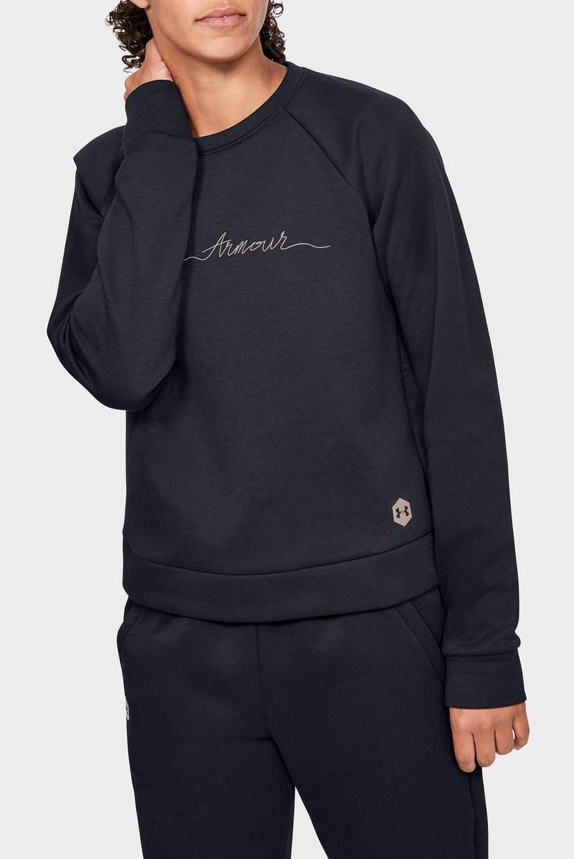 

Женский черный свитшот RECOVERY FLEECE SCRIPT CREW Under Armour M 1344169-001